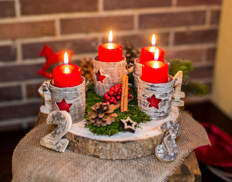 Zubehör für Adventskränze