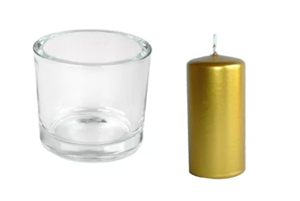Kerzen, Teelichthalter, Kerzengläser Goldene Hochzeit