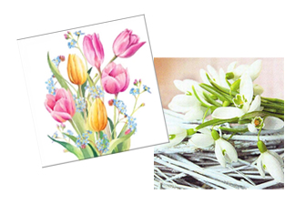 Servietten Frühling Ostern