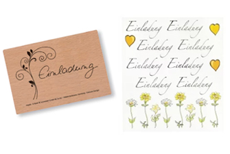 Geburtstag Sticker Stempel Aufkleber