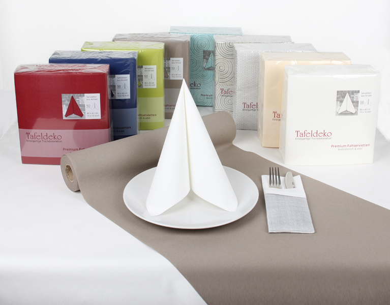 Tafeldeko Basics Kollektion Servietten Tischläufer