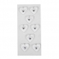 Design Sticker Herzen in Silber