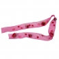 1 Meter Organza Tischband mit Rosen in Pink.