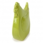 Keramik Huhn in Grün, 13 cm