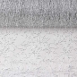 15 Meter Crackle Vlies, Tischläufer in Silber, 28 cm.