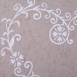Filz Tischset Ornament Herz in Grau-Rot meliert, 45 x 30 cm.