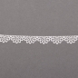 2 Meter Papier Spitzenband, Bastelband Fächermuster, selbstklebend, 10 mm