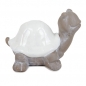 Deko Beton-Look Schildkröte Mila in Grau/Weiß, 12 cm.