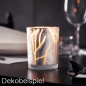 Dekobeispiel - Duni Kerzenhalter Shimmer in White, 10 cm