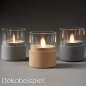 Dekobeispiel - 10er Set Duni LED Moving Flame mit Fernbedienung und Ladestation
