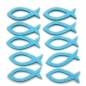 10er Pack Filz Kommunion-Fische 45 mm in 12 Farben.