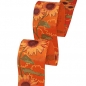 20 Meter Tischband Sonnenblumen in Orange, 40 mm.