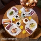 Dekobeispiel - Bio Dunicel® Tischsets Stucco in Weiß, 28 x 38 cm