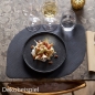 Dekobeispiel - Bio Dunicel® Tischsets Stucco in Schwarz, 28 x 38 cm