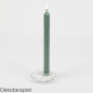 Dekobeispiel für den Glas Kerzenhalter, rund für Stabkerzen, Leuchterkerzen, klar, 98 mm.