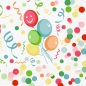 Duni Zelltuch Servietten Happy Bubbles Baloon, 33 x 33 cm.