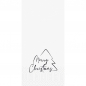 Duni Zelltuch Servietten Merry Xmas Tree, 2-lagig, ⅛ Falz, 33 x 33 cm.