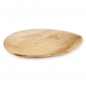 25 Teller aus Palmblatt, oval, Einweg, 26 x 17 cm.