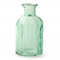 Glas Flaschen Vase Vintage, Norinne in Mintgrün, 14 cm.