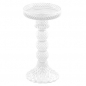 Großer Glas Kerzenständer Kristall-Optik für Stumpenkerzen, 17 cm.