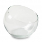 Glas Kerzenhalter mit schrägem Rand, 12 cm.
