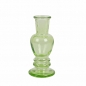 Glas Kerzenständer, Väschen in Hellgrün, 12 cm