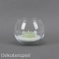 Glas Vase Kugel, Teelichthalter, Größe XS, 95 mm.