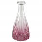 Glas Flaschen Väschen Classy Farbverlauf in Mauve/Klar, 14,5 cm.