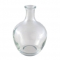 Kleines Glas Flaschen Väschen, bauchig, klar, 11,5 cm.
