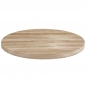 Deko Untersetzer Holzscheibe in Naturbraun hell, 20 cm.