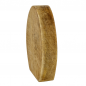 Rück- und Seitenansicht von dem Holz Osterei mit niedlichem Hasenbild, 14,5 cm.