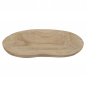 Holztablett, Gesteckunterlage, geschwungen in Hellbraun, 37,5 cm.
