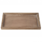 Holztablett, Gesteckunterlage, rechteckig in Braun, 25 cm.