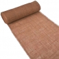5 Meter Jute Tischläufer in Rostbraun, 30 cm breit.