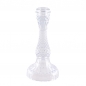 Großer Glas Kerzenständer in Kristall-Optik, 21,5 cm.