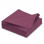 25er Pack Premiumservietten in Aubergine, 40 x 40 cm.