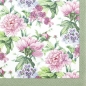 20er Pack Servietten Romantische Blumenpoesie, 33 x 33 cm.
