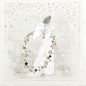 20er Pack Servietten Weihnachtsengel im Sternenregen, 33 x 33 cm.