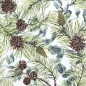 20er Pack Servietten Eukalyptus- und Kiefernzweige, 33 x 33 cm.