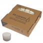 50er Pack Teelichter weiß, transparente Hülle, 8 h Brenndauer