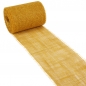 10 Meter Jute Tischband, schmal, grobmaschig in Senfgelb, 15 cm.
