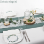 Dekobeispiel mit dem Tischdeko Paket Hochzeit