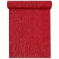 2,5 Meter Velours Tischläufer Glamour in Rot/Gold, 28 cm 1