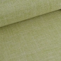 10 Meter Tischläufer Leinen Optik in Olivgrün meliert, 20 cm. Nahaufnahme.