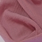 Nahaufnahme von dem Stoff Tischläufer Musselin in Mauve, 30 cm.