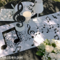 Dekobeispiel zum Motto Musik in Schwarz/Weiß.