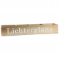 Holz Adventskiste, Adventskranz, Shabby Stil, -Lichterglanz- in Gold/Weiß, 50 cm.