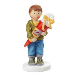 Tortenfigur Schuljunge mit Schultüte zur Einschulung