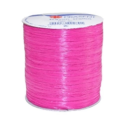 100 m Bastband Rayon Raffia matt in Pink