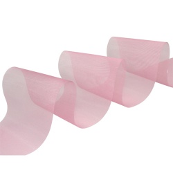 25 Meter Organza Tischband in Rosa, 70 mm